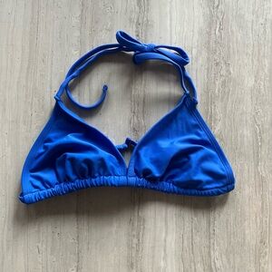 Wild Fable Women's Juniors Triangle Bikini Top Blue X-Small